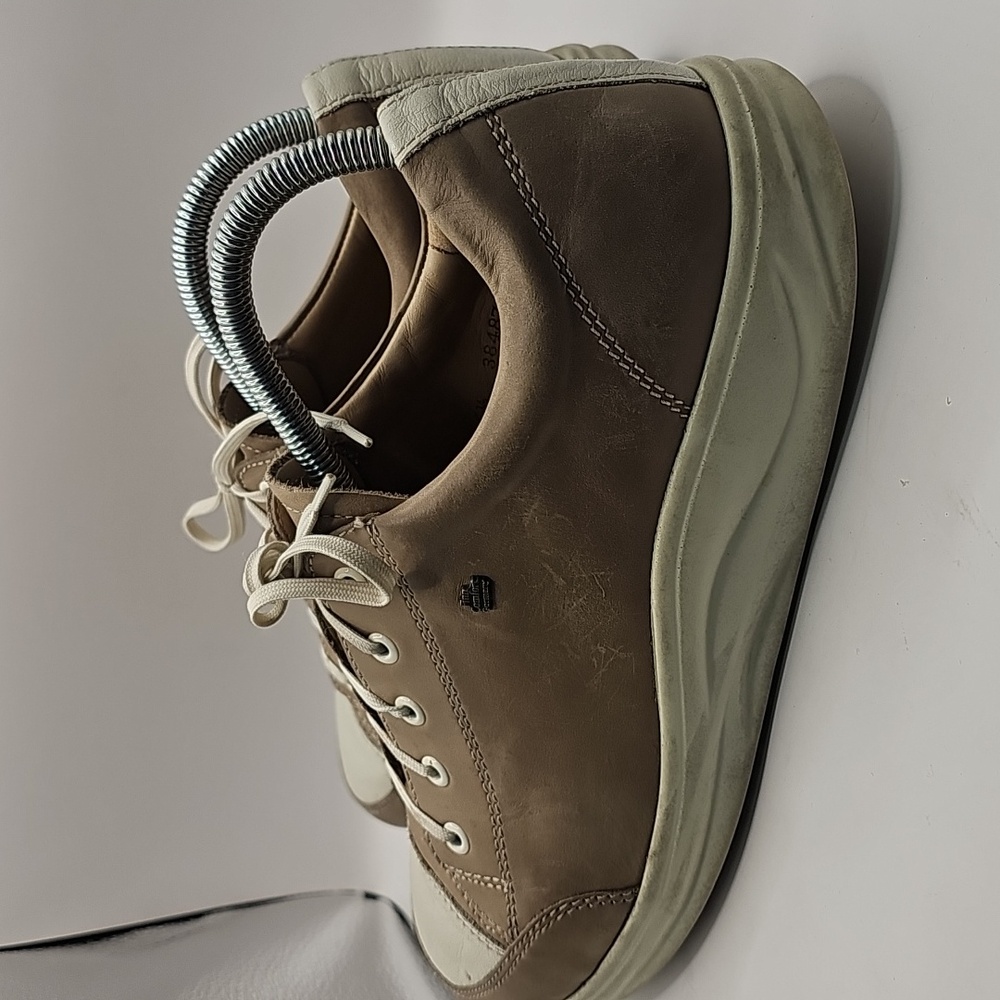 FINN COMFORT Ikebukuro Leather Lace Rockerbottom Sneakers Size 6.5 - Picture 2 of 8